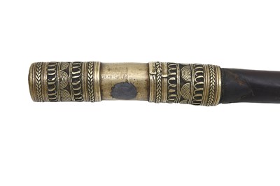 Lot 71 - A TRADITIONAL SIDE-BLOWN BAMBOO FLUTE (BANSURI)