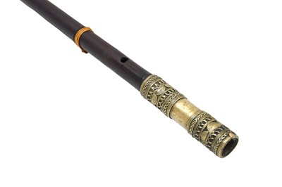 Lot 71 - A TRADITIONAL SIDE-BLOWN BAMBOO FLUTE (BANSURI)