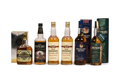 Lot 214 - A SELECTION OF BLENDS AND MALTS
