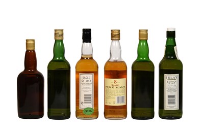 Lot 214 - A SELECTION OF BLENDS AND MALTS