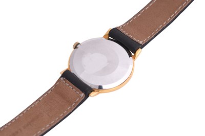Lot 59 - A MEN'S OMEGA GOLD PLATED MANUAL WRISTWATCH