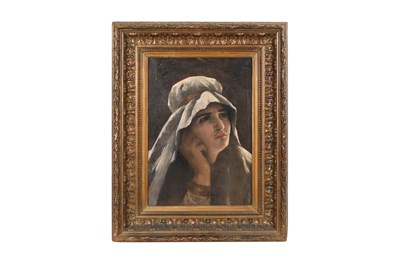 Lot 96 - A LEVANTINE MAIDEN WEARING A DESERT HEADSCARF (TICHEL / MITPAHAT)