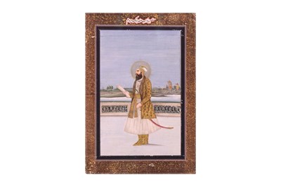 Lot 163 - A STANDING PORTRAIT OF NAWAB SAFDAR JANG, GOVERNOR OF AWADH (1708 – 1754)