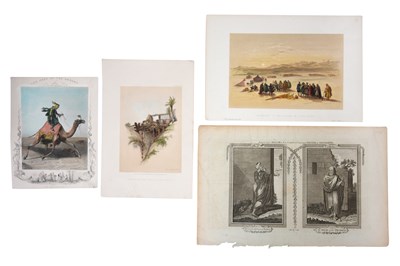 Lot 395 - FOUR PRINTS WITH MIDDLE EASTERN AND ORIENTALIST SUBJECTS