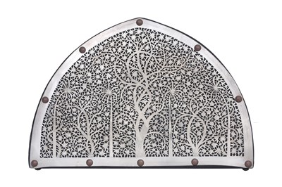 Lot 340 - AN OPENWORK SILVER DECORATIVE PLAQUE WITH THE TREE OF LIFE