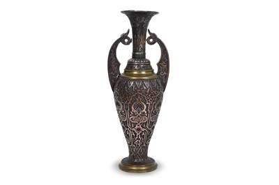 Lot 419 - A CAST-BRONZE DECORATIVE ALHAMBRA VASE MODEL