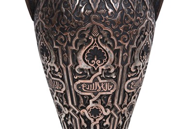 Lot 419 - A CAST-BRONZE DECORATIVE ALHAMBRA VASE MODEL