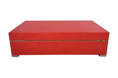 Lot 115 - AN H-RED PROMETHEUS HUMIDOR CIGARS BOX, CAVE À CIGARES.