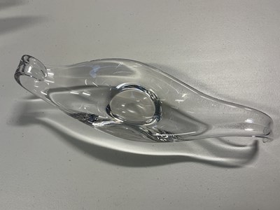 Lot 80 - 2 GLASS CENTERPIECE BOWLS