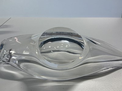 Lot 80 - 2 GLASS CENTERPIECE BOWLS