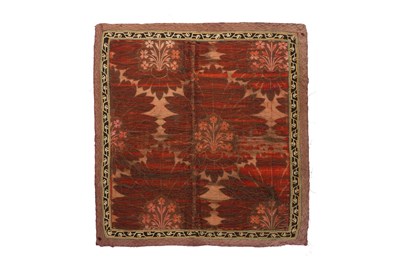 Lot 159 - A METAL THREAD EMBROIDERED SILK VELVET PANEL (ÇATMA)