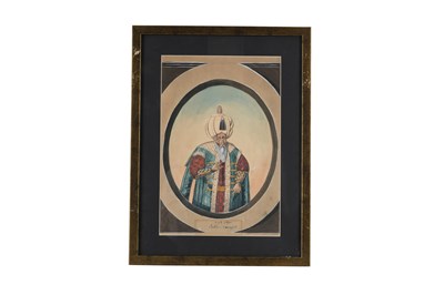 Lot 89 - EIGHT WATERCOLOUR PORTRAITS OF OTTOMAN SULTANS