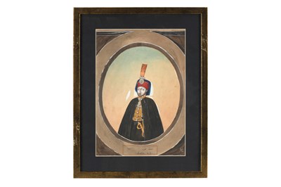 Lot 89 - EIGHT WATERCOLOUR PORTRAITS OF OTTOMAN SULTANS