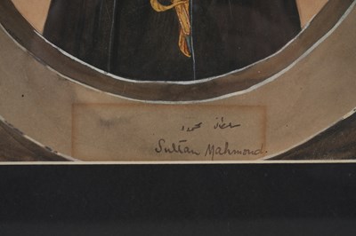 Lot 89 - EIGHT WATERCOLOUR PORTRAITS OF OTTOMAN SULTANS