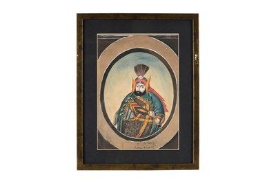 Lot 89 - EIGHT WATERCOLOUR PORTRAITS OF OTTOMAN SULTANS
