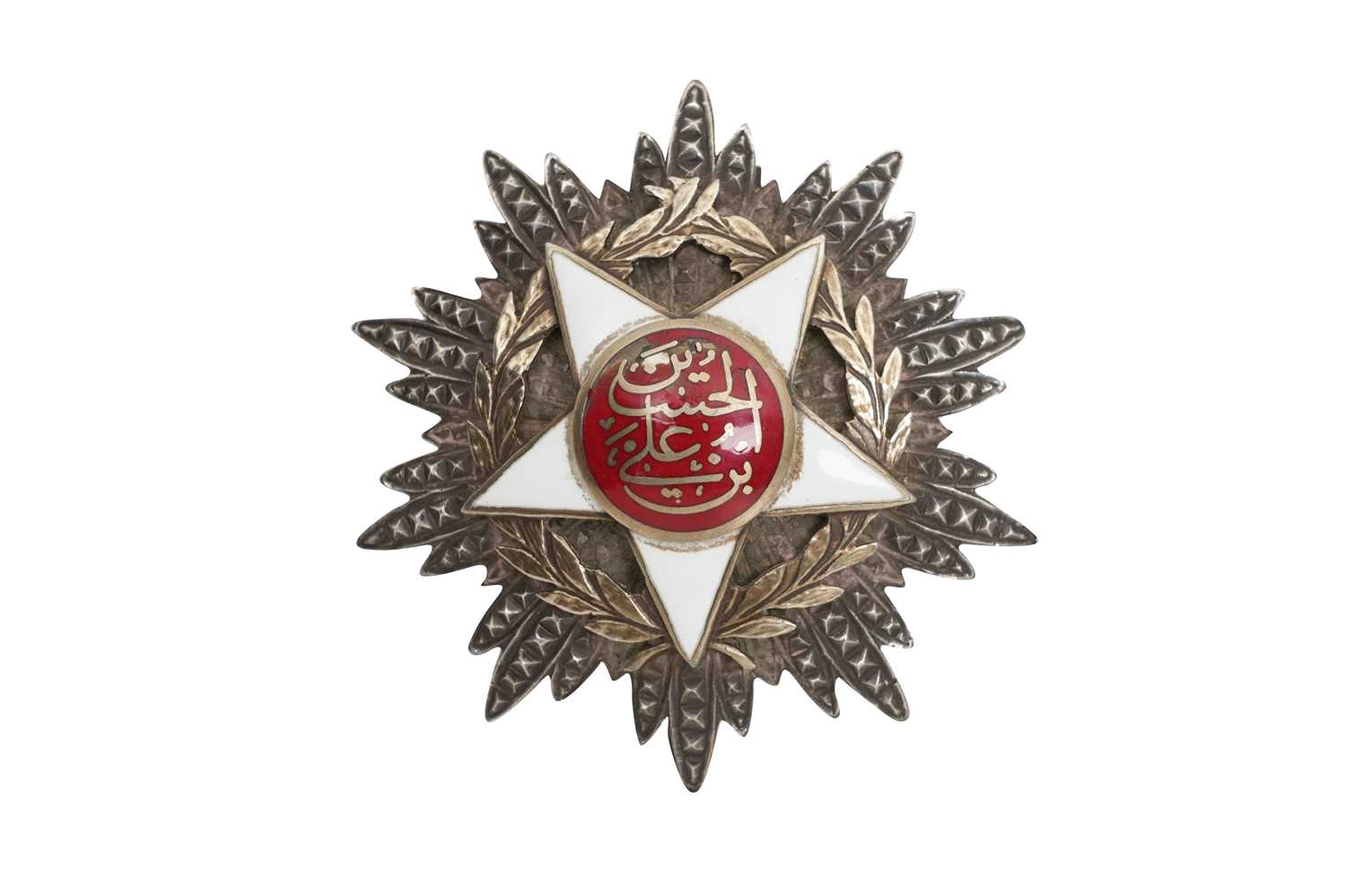 Lot 91 - AN ENAMELLED SILVER OTTOMAN MILITARY ORDER OF MEJIDIE (MECIDIYE), THE GRAND OFFICER STAR