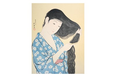 Lot 227 - A JAPANESE FOLIO OF PRINT REPRODUCTIONS AFTER HASHIGUCHI GOYO (1881 – 1921)