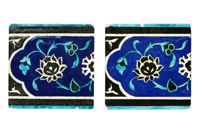 Lot 153 - TWO MODERN ‘DOME OF THE ROCK’ STYLE KUTAHYA POTTERY TILES