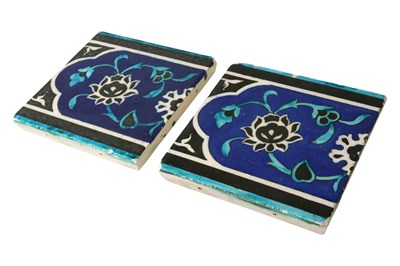 Lot 153 - TWO MODERN ‘DOME OF THE ROCK’ STYLE KUTAHYA POTTERY TILES