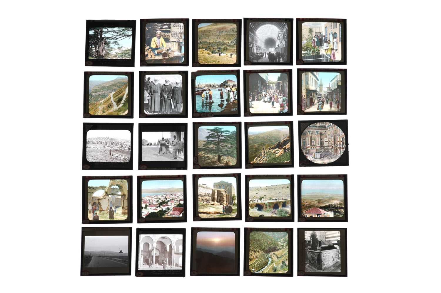 Lot 94 - A TRIP TO THE LEVANT: BEIRUT TO DAMASCUS, SEVENTY-NINE PHOTOGRAPHIC GLASS SLIDES