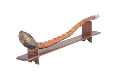 Lot 210 - λ A JAPANESE MEIJI BAMBOO OPIUM PIPE