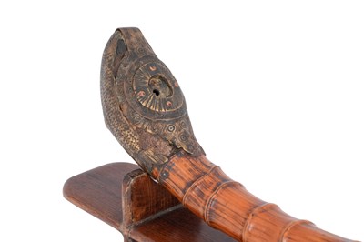 Lot 210 - λ A JAPANESE MEIJI BAMBOO OPIUM PIPE