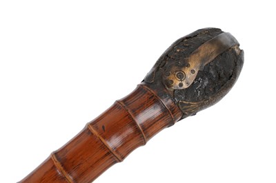 Lot 210 - λ A JAPANESE MEIJI BAMBOO OPIUM PIPE