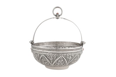 Lot 246 - AN ALGERIAN CORAL-SET SILVER BUCKET