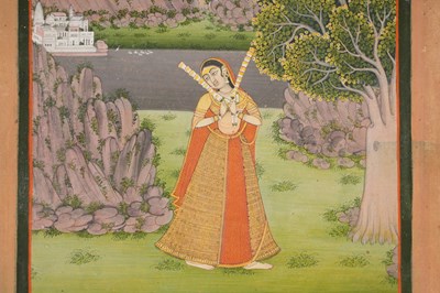 Lot 2 - AN ILLUSTRATED FOLIO FROM A RAGAMALA SERIES: GAURI RAGINI