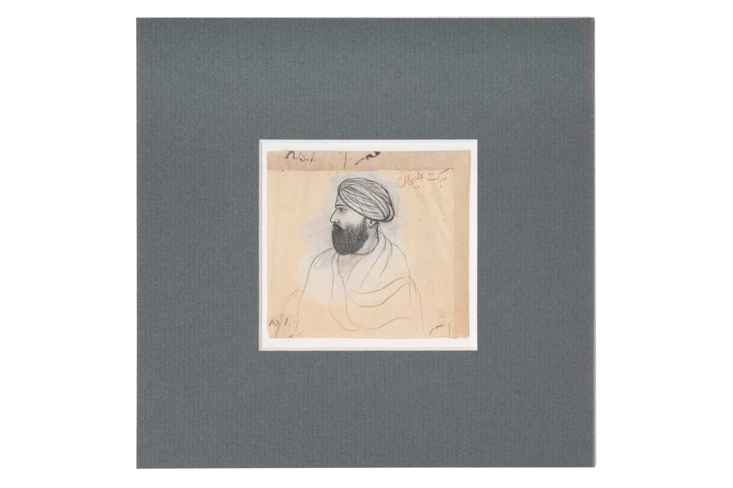 Lot 16 - A PROFILE PORTRAIT OF A SIKH NOBLEMAN
