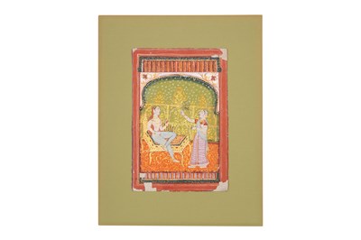 Lot 27 - A COURTLY MAIDEN AND HER ATTENDANT