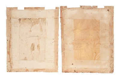 Lot 22 - TWO LARGE EQUESTRIAN PORTRAITS: MAHARAJA SAWAI JAI SINGH III AND HIS SON, SAWAI RAM SINGH II