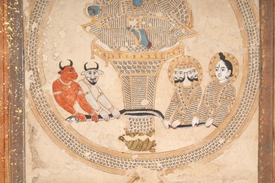 Lot 17 - THE CHURNING OF THE OCEAN OF MILK (SAMUDRA MANTHANA)