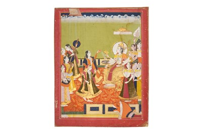 Lot 30 - THE HINDU GODDESS DURGA ENTHRONED