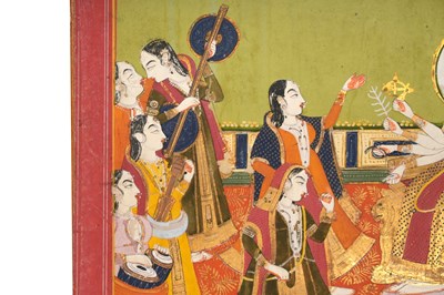 Lot 30 - THE HINDU GODDESS DURGA ENTHRONED