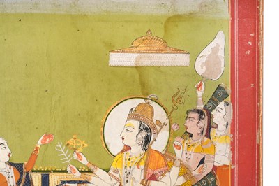 Lot 30 - THE HINDU GODDESS DURGA ENTHRONED