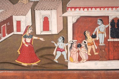 Lot 32 - TWO ILLUSTRATIONS FROM A BHAGAVATA PURANA SERIES