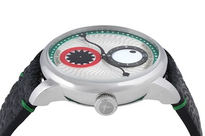 Lot 21 - A LIMITED EDITION LOUIS ERARD KONSTANTINIDOU CHAYKIN GREEN WRISTWATCH