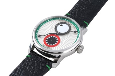 Lot 21 - A LIMITED EDITION LOUIS ERARD KONSTANTINIDOU CHAYKIN GREEN WRISTWATCH