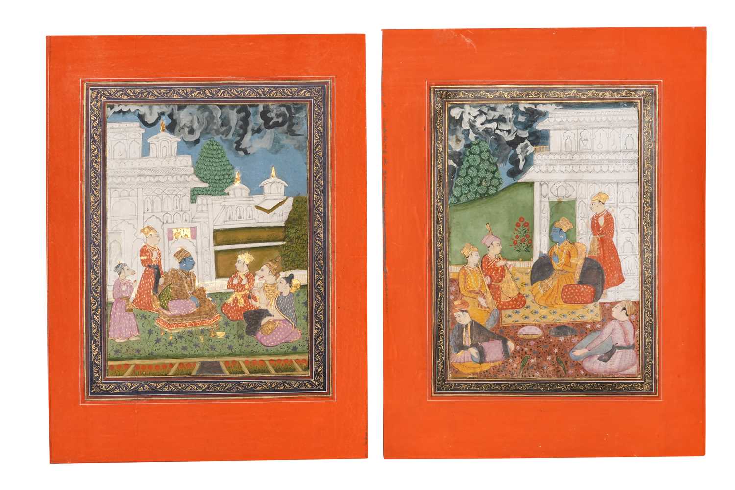 Lot 33 - TWO ILLUSTRATED FOLIOS FROM A RAGAMALA SERIES: SHRI RAGA
