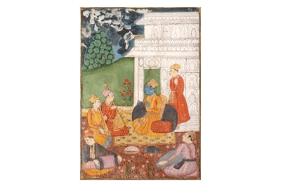Lot 33 - TWO ILLUSTRATED FOLIOS FROM A RAGAMALA SERIES: SHRI RAGA