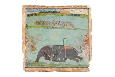 Lot 192 - AN ELEPHANTS’ FIGHT
