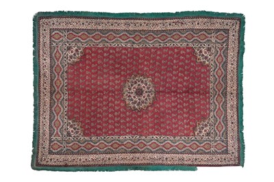 Lot 103 - A QUILTED KALAMKARI COVER
