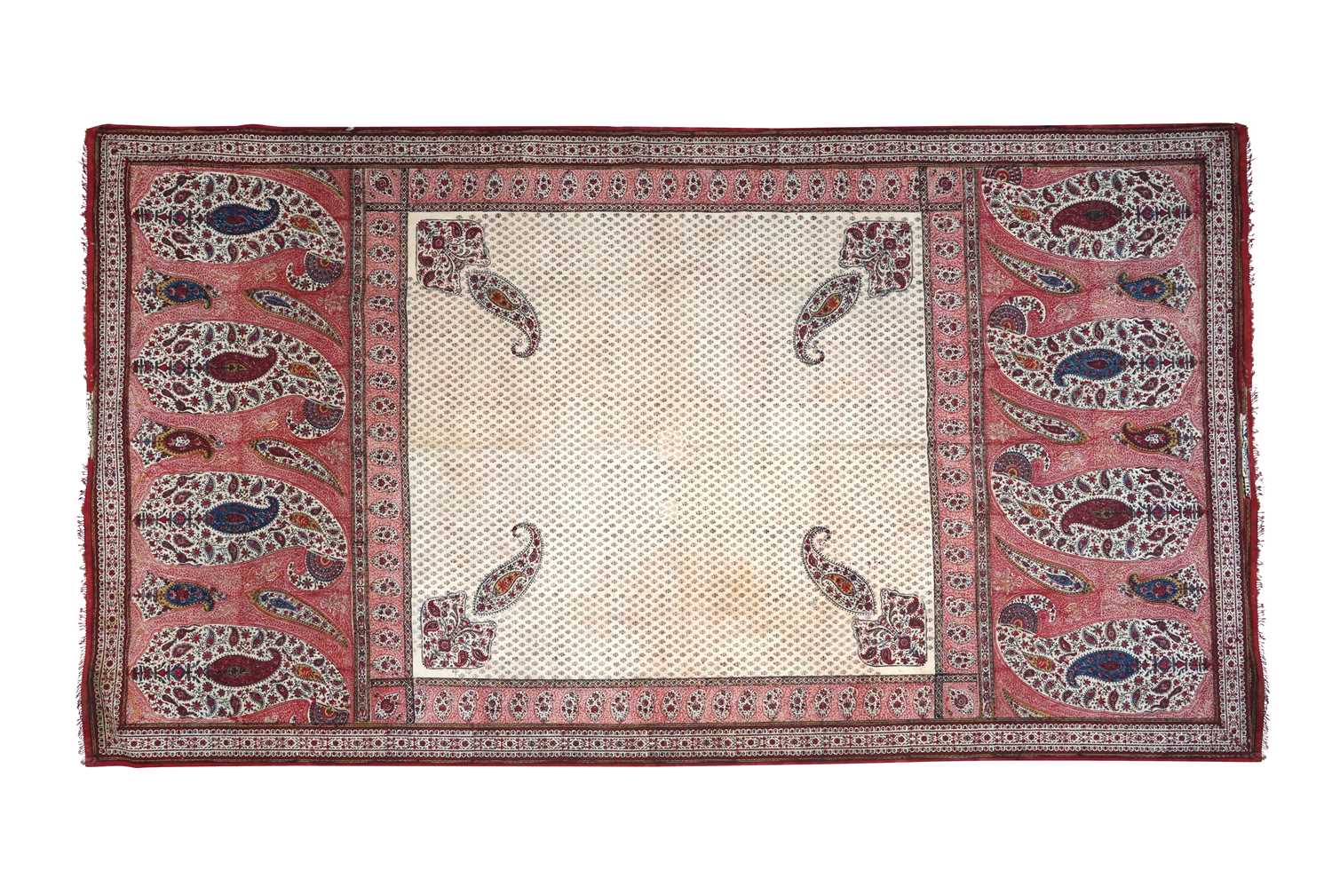 Lot 104 - A KASHMIRI SHAWL-STYLE KALAMKARI HANGING