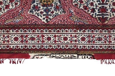Lot 104 - A KASHMIRI SHAWL-STYLE KALAMKARI HANGING