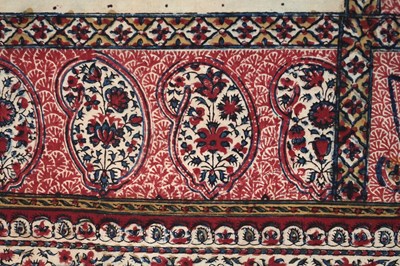 Lot 104 - A KASHMIRI SHAWL-STYLE KALAMKARI HANGING