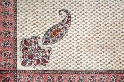 Lot 104 - A KASHMIRI SHAWL-STYLE KALAMKARI HANGING