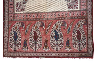 Lot 104 - A KASHMIRI SHAWL-STYLE KALAMKARI HANGING