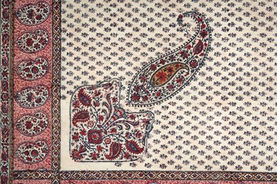 Lot 104 - A KASHMIRI SHAWL-STYLE KALAMKARI HANGING