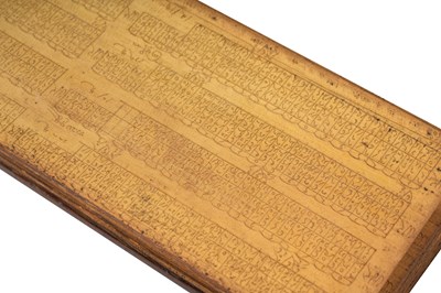 Lot 186 - A SOUTH INDIAN PALM LEAF MANUSCRIPT WITH NUMERICAL CHARTS AND DIAGRAMS